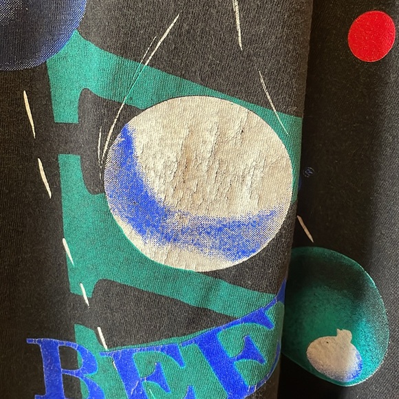 VINTAGE 90's BUDWEISER "BILLIARDS AND BALLS"
ALL OVER PRINT T-SHIRT Size XL. - Picture 4 of 11